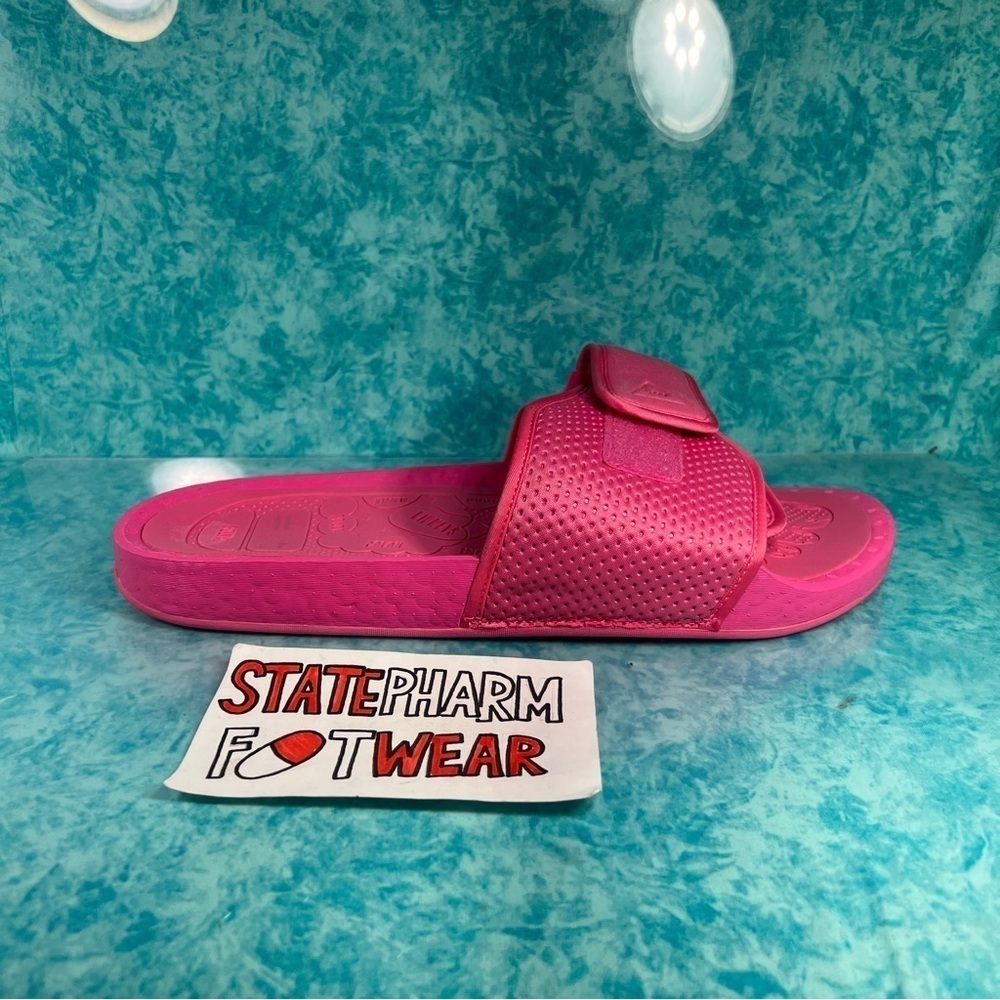 Adidas Pharrell Chancletas HU Boost Men’s Pink Slides Sandals Size 11